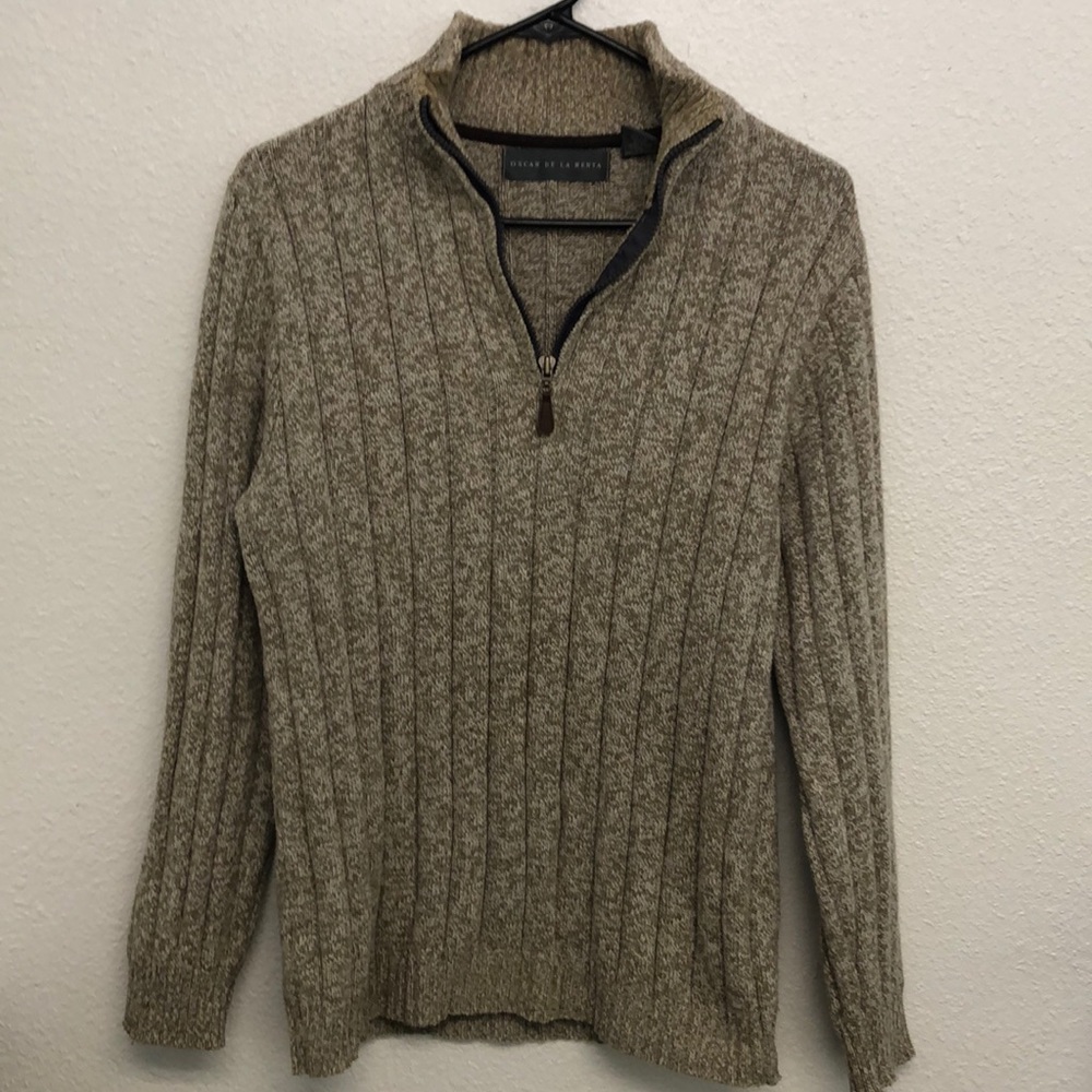 Vintage Oscar de la Renta Half zip sweater